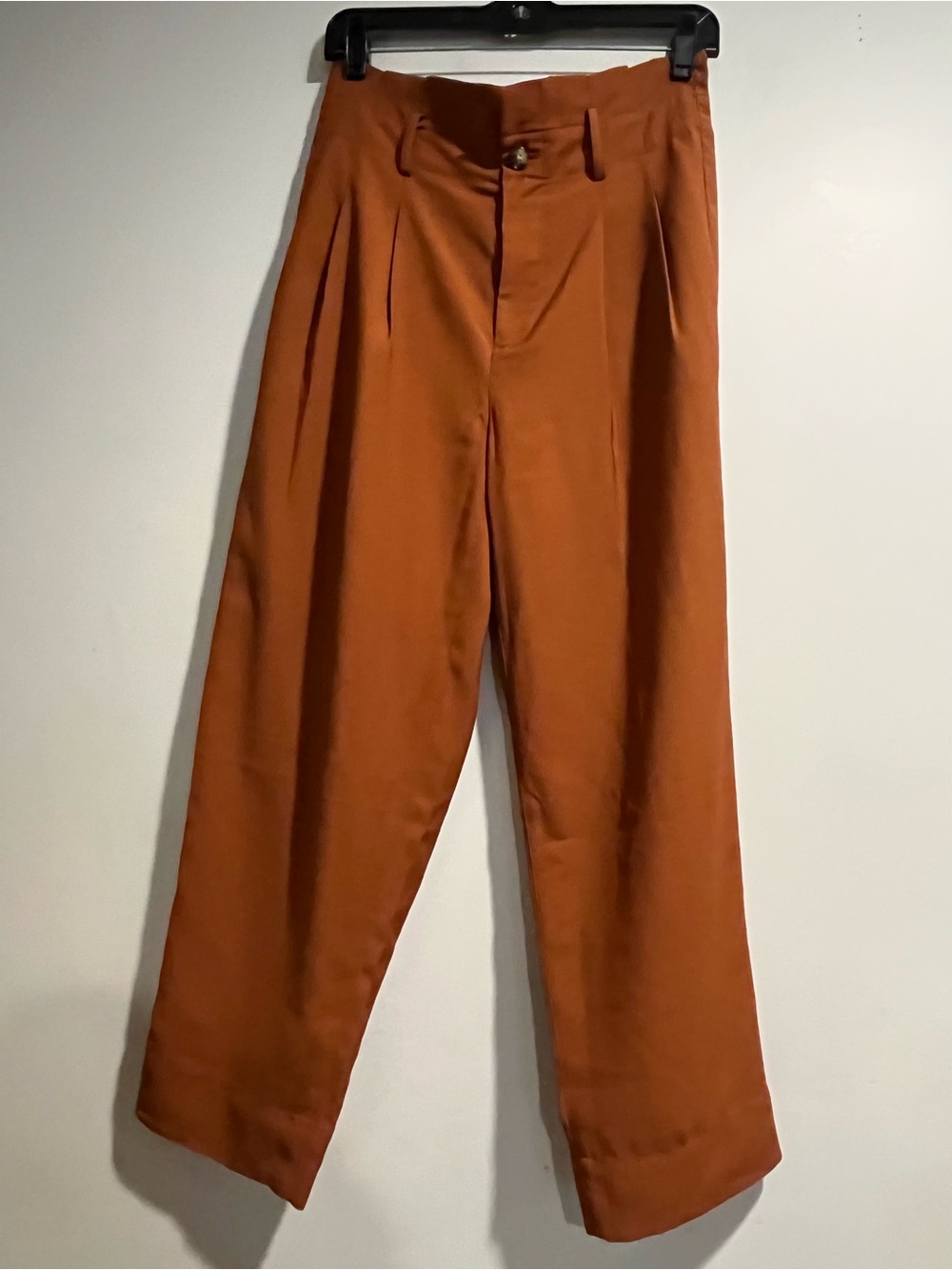 MADEWELL Drapey paper bag pants in Maple Syrup